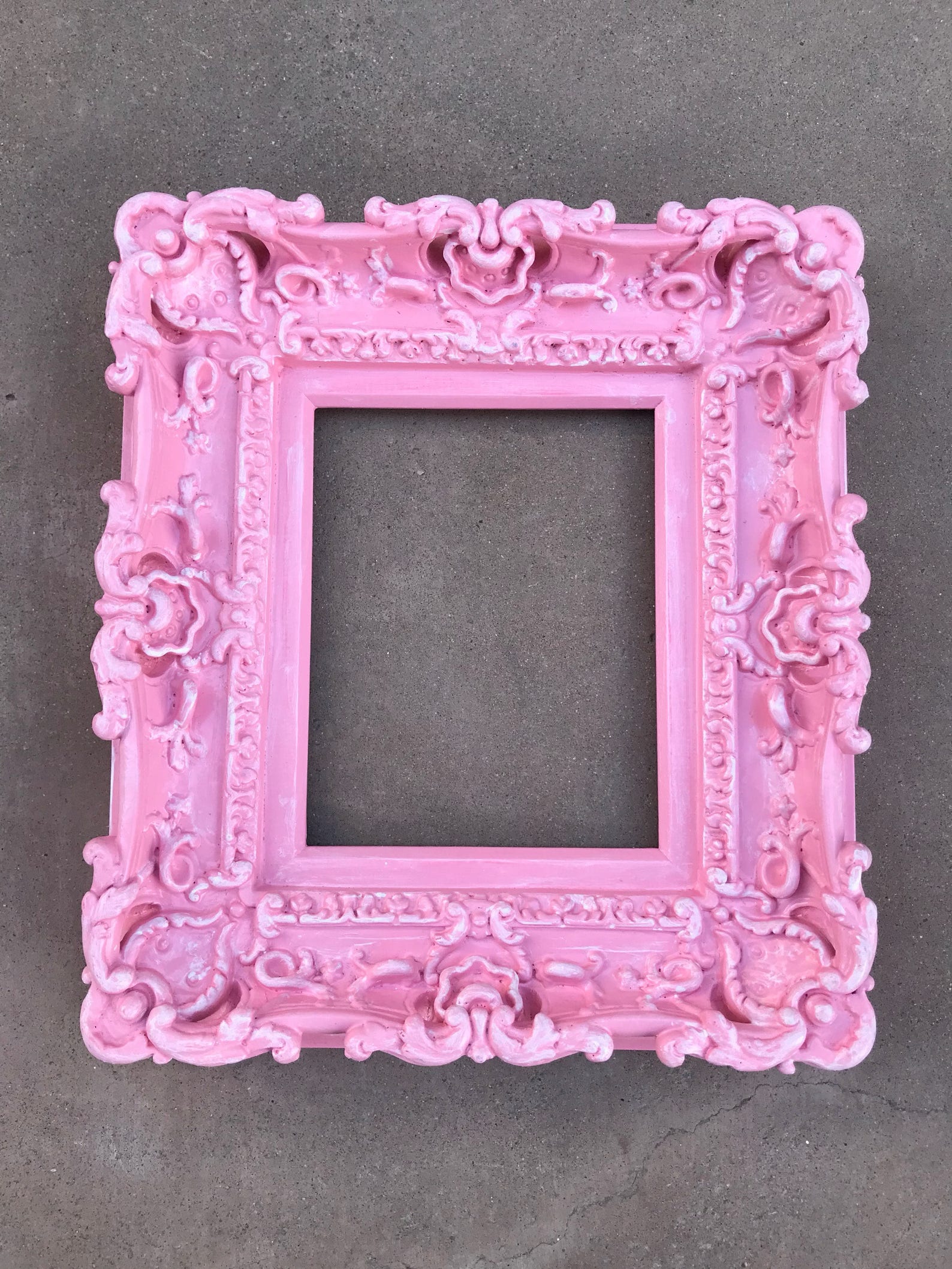 8x10 Shabby Chic Pink Picture Frame Cottage Chic Frames Art Etsy