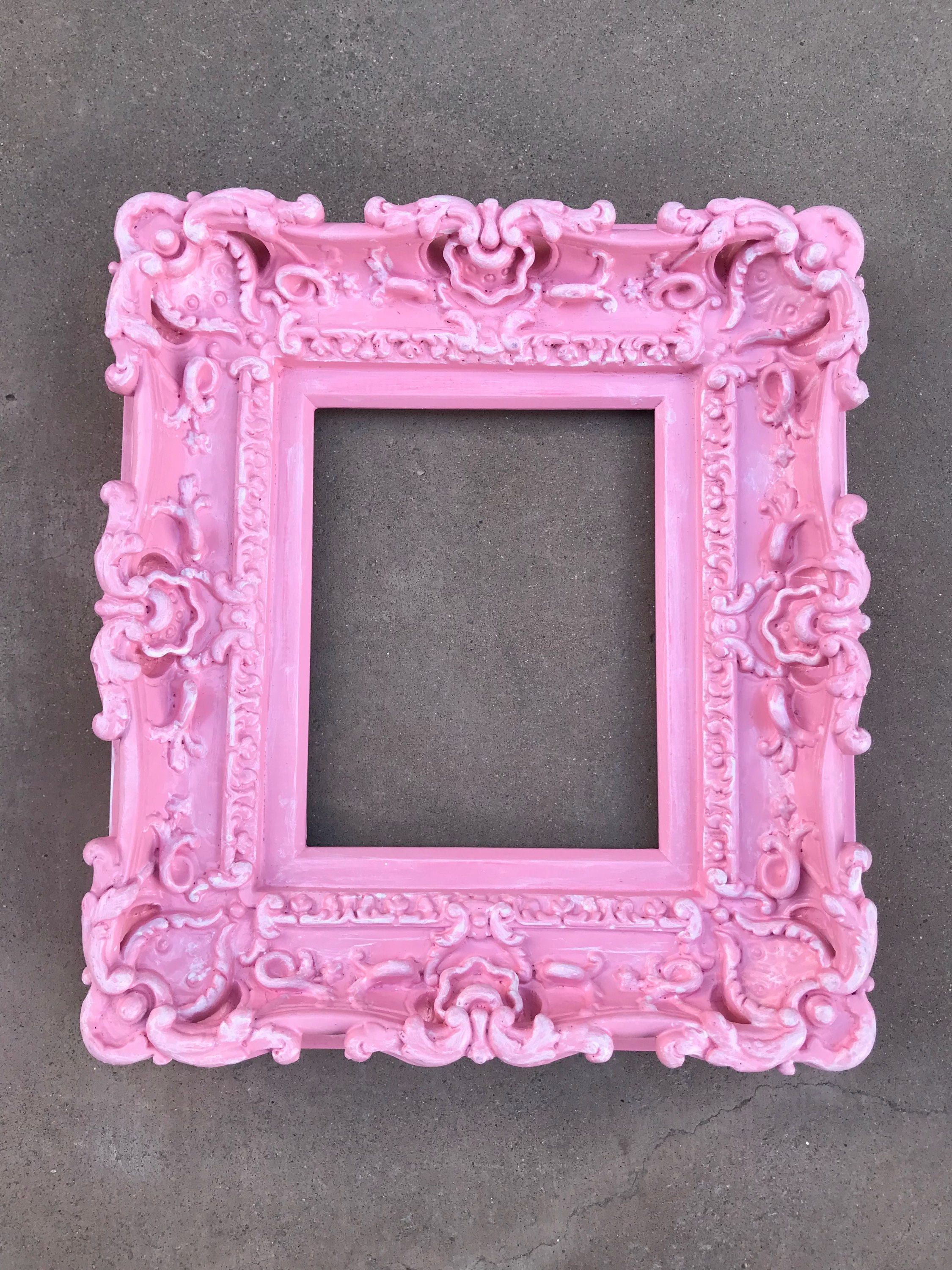 8x10 Shabby Chic Pink Picture Frame Cottage Chic Frames Art Etsy