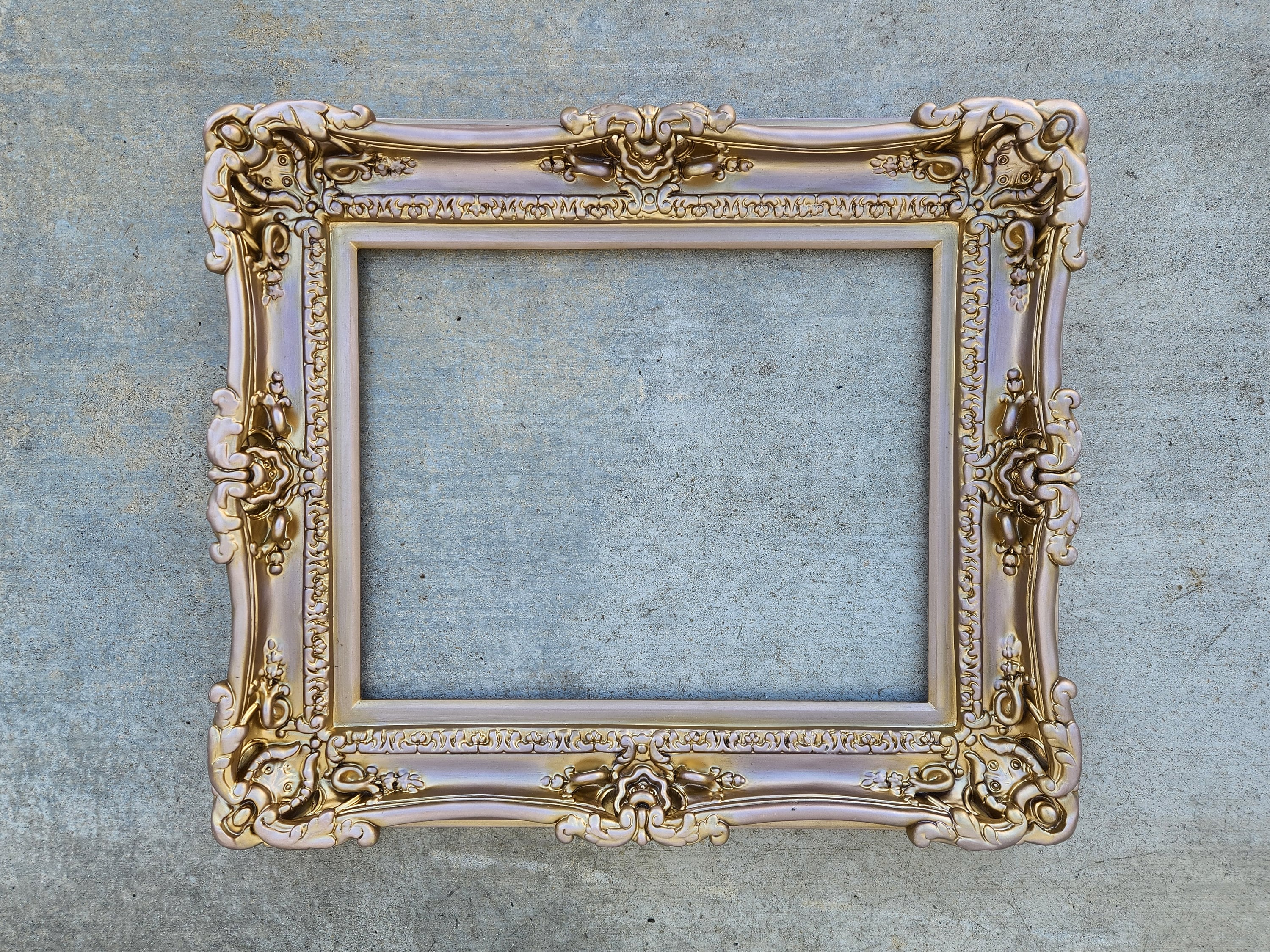 16x20 Rose Gold Victorian Picture Frame: Ornate Baroque Style - Etsy