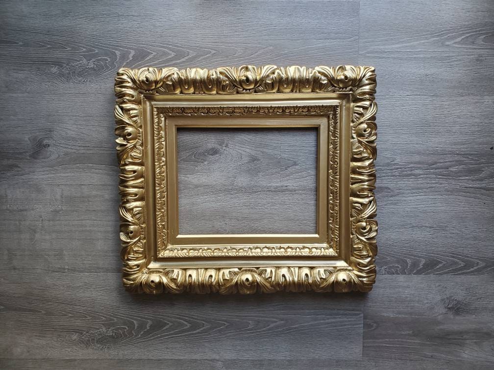 12x16 Gold Picture Frame, Ornate Frame, Wall Baroque Frame