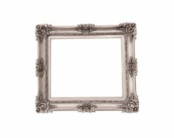 20x24 Vintage Frame, Distressed Ivory Photo Frame, Cottage Chic Picture Frame, Ornate Wall Frame, Art Frame, Old Style Frame, Classic Frame