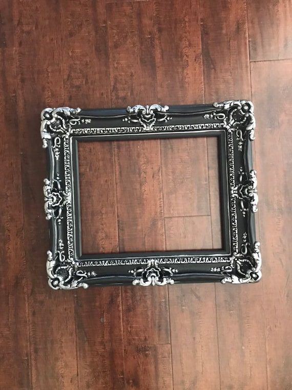 16x20 Black Picture Frame, Baroque Photo Frame, Decorative Ornate Wall  Mirror, Painting Ideas, Canvas Framed, Wedding Gift Photography 