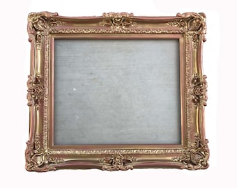 20x24 Handmade Ornate Picture Frame: Rose Gold Victorian Decor