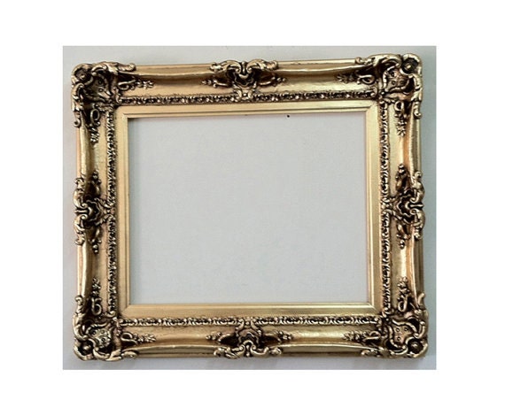 12x16 Vintage Gold Ornate Art Frame, Decorative Baroque Wall Picture Frame