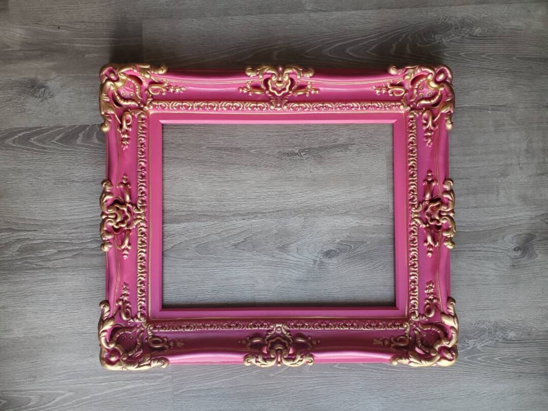 20x24 Hot Pink Picture Frame Wall Photography Baroque Frame Etsy
