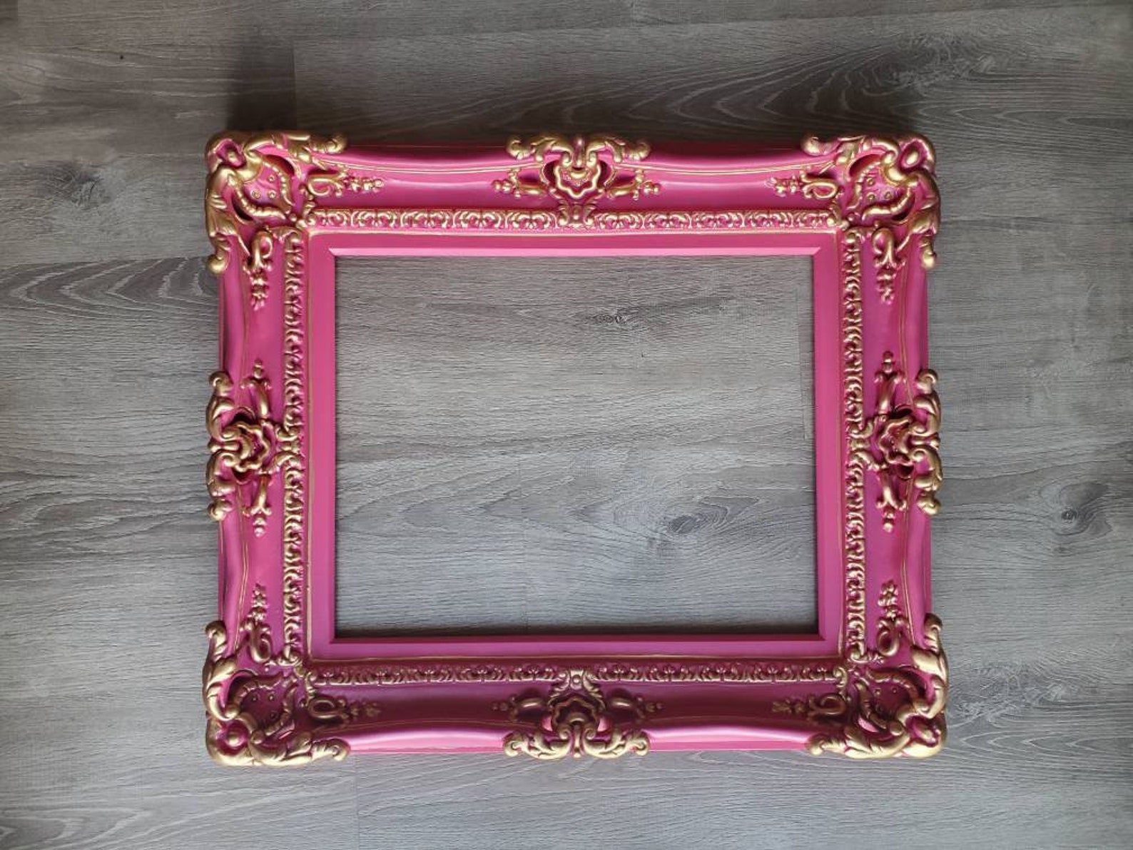 20x24 Hot Pink Picture Frame Wall Photography Baroque Frame Etsy