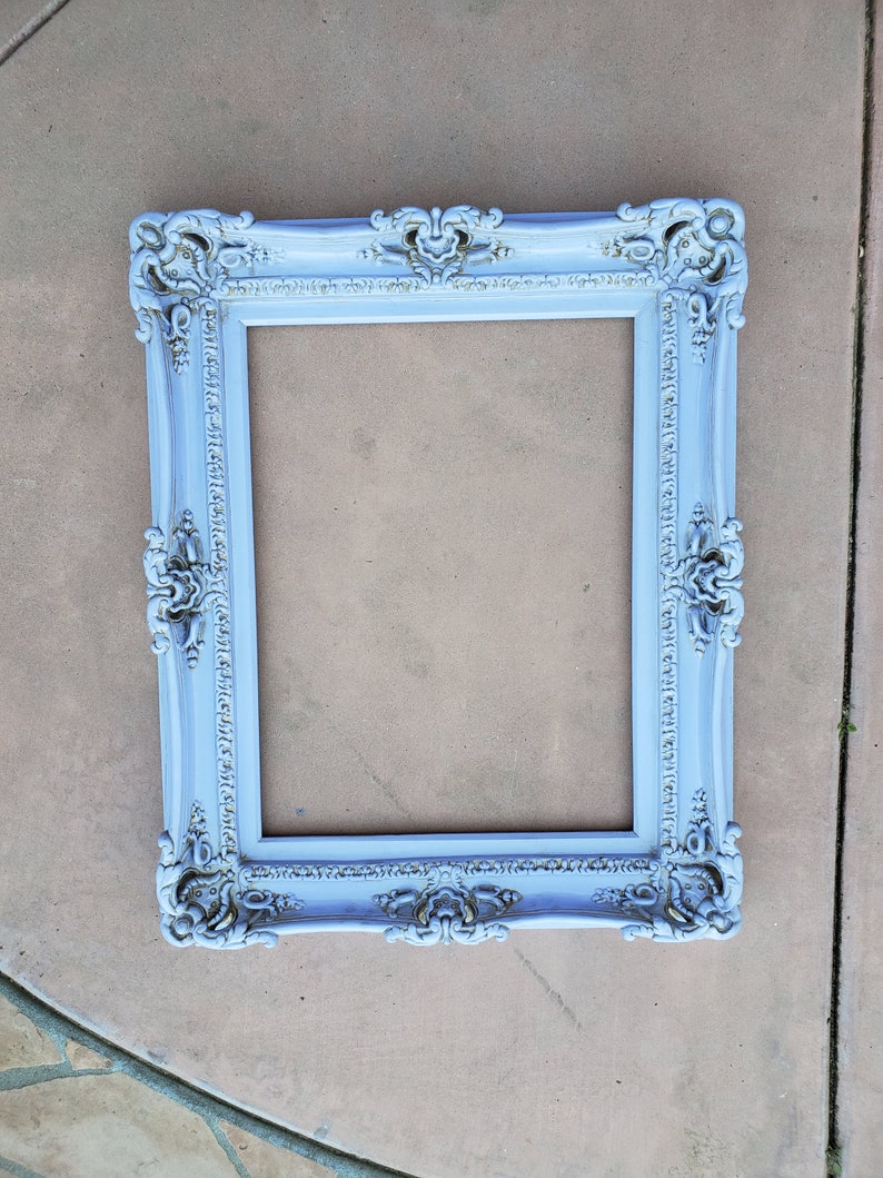 20x24 Baby Blue Picture Frame Cottage Chic Frame for Art Etsy