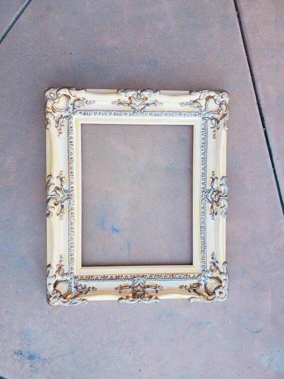 12x16 French Shabby Chic Picture Frame Baroque Distressed Vintage