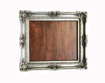 12x16 Vintage Silver Ornate Baroque Picture Frame
