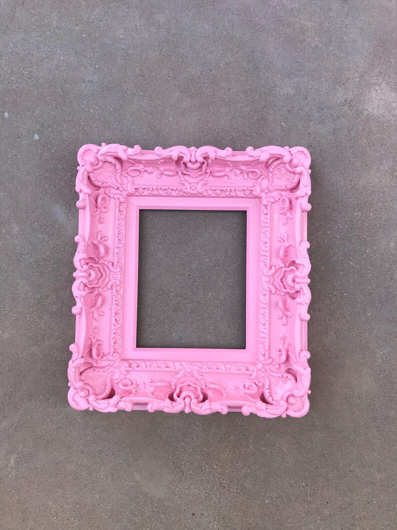 Picture Frame Shabby Chic Photo Frames Art Frames Wall frame Wedding Frames Baroque Frame 8x10 Pink Frame Cottage Chic Frame
