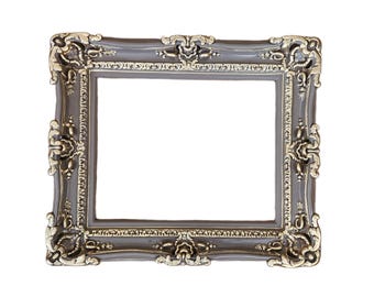 20x24 Handmade Baroque Picture Frame: Distressed Brown Ornate Photo Frame