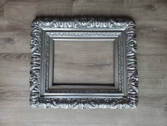 8x10 Brown Photo Frame, Baroque Style, Ornate Picture Frame, Art