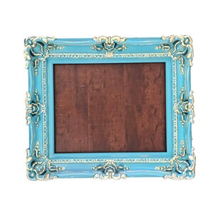 16x20 Baroque Turquoise Picture Frame, Cottage Chic Ornate Frame, Photo Frame, Traditional Frame, Shabby Chic Frame, Fancy Frame, Classic