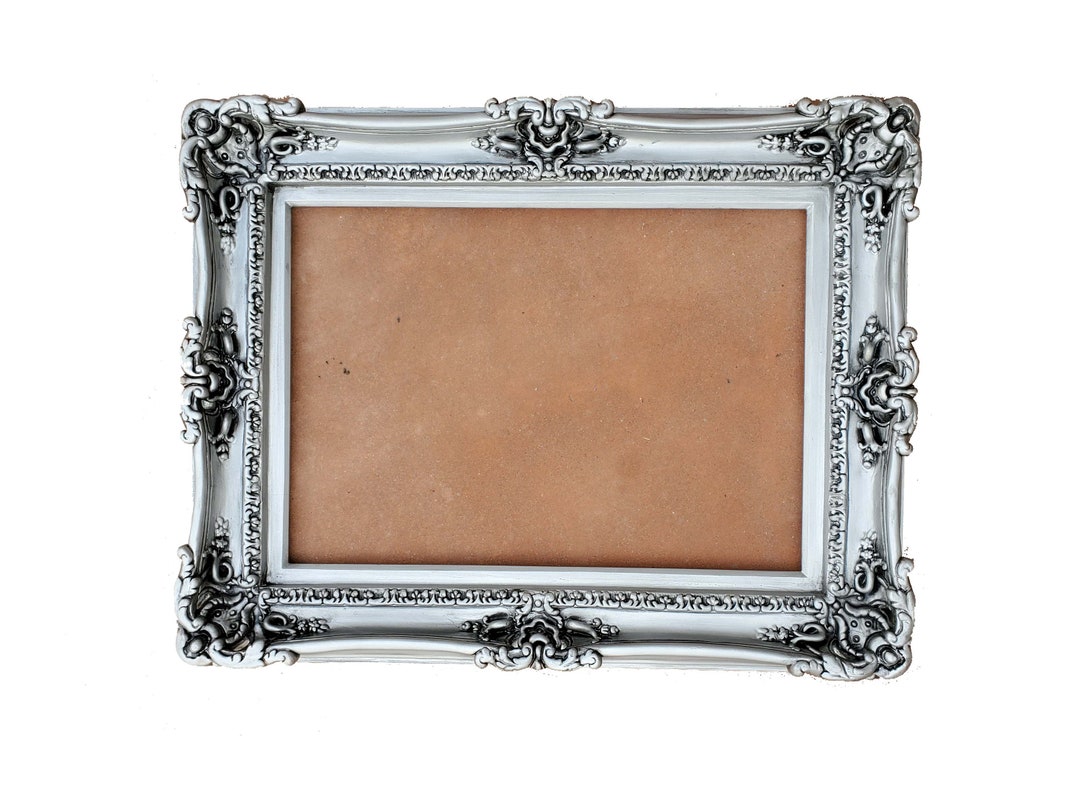 Frame It / Waban Gallery - Roma 8x8 Vintage Silver ready made picture frame  - style 159056-88