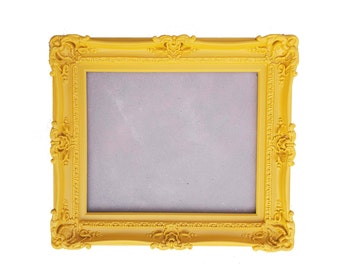 Bright Yellow Baroque Picture Frame: Ornate Shabby Chic Photo Frame (16x20)