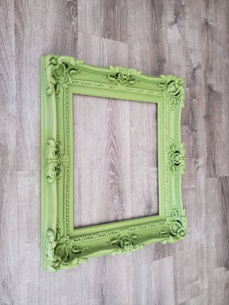 16x20 Ornate Green Picture Frame Baroque Mirror Colorful -  Singapore