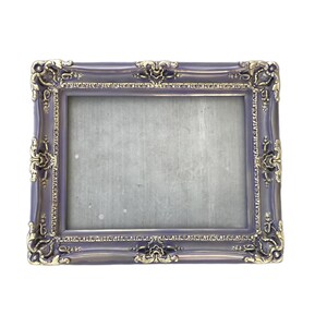 20x24 Handmade Victorian Picture Frame: Lavender with Gold Baroque Detail