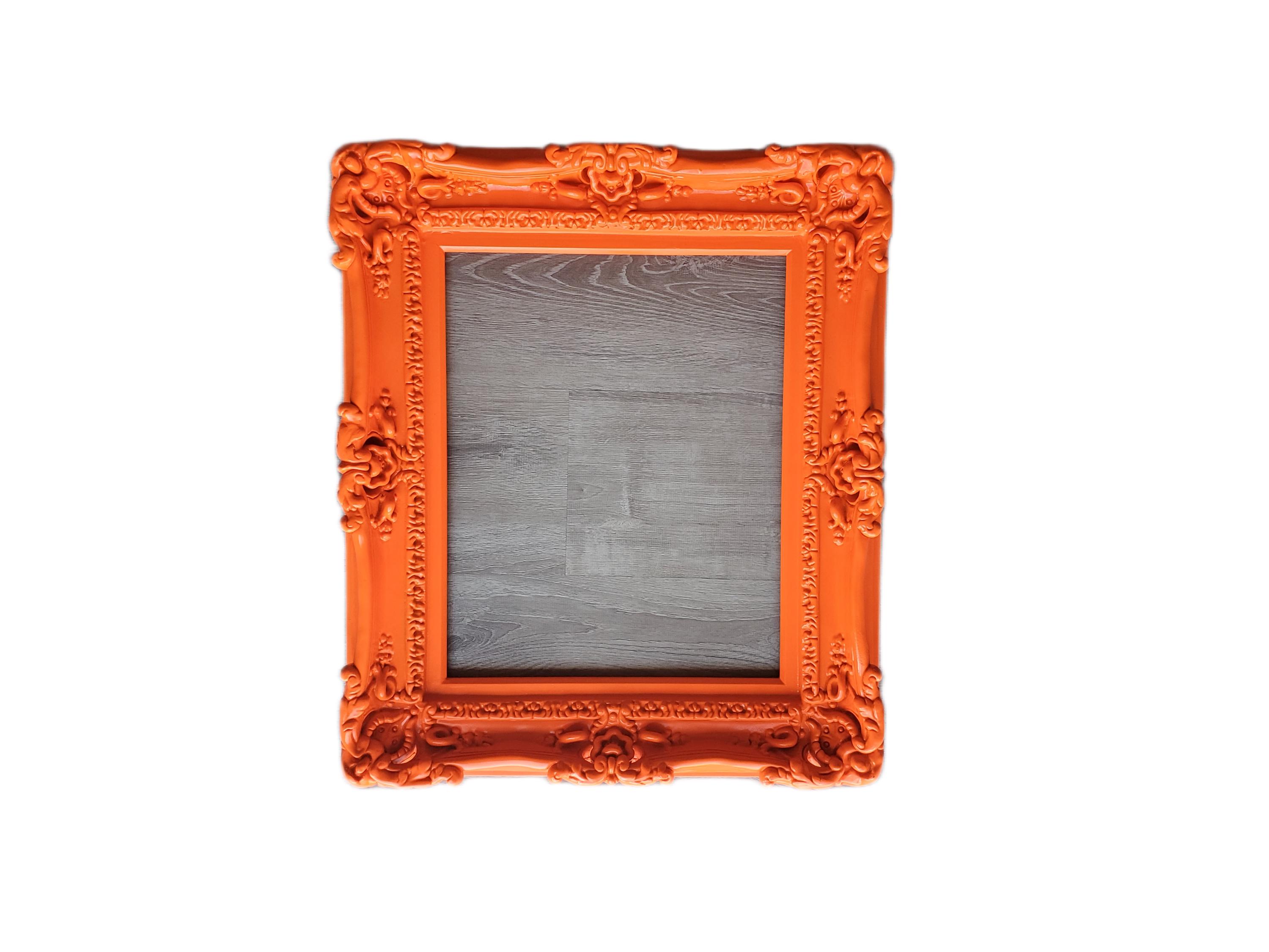 Handmade Orange Baroque Frame: 11x14 Ornate Photo Frame - Etsy