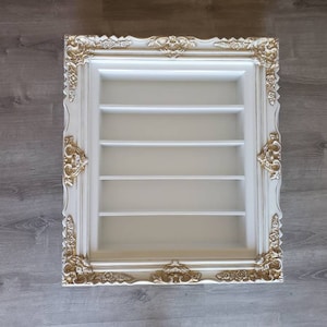 20x24 Baroque Wall Shelves Display, Essential Oil Rack Shelf, Nail Polish Self, Kitchen Hanging Display, Spice Rack, Gifts