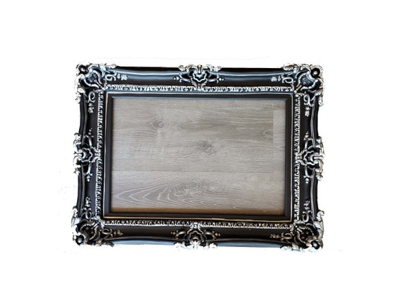 16x20 Black Picture Frame, Baroque Photo Frame, Decorative Ornate