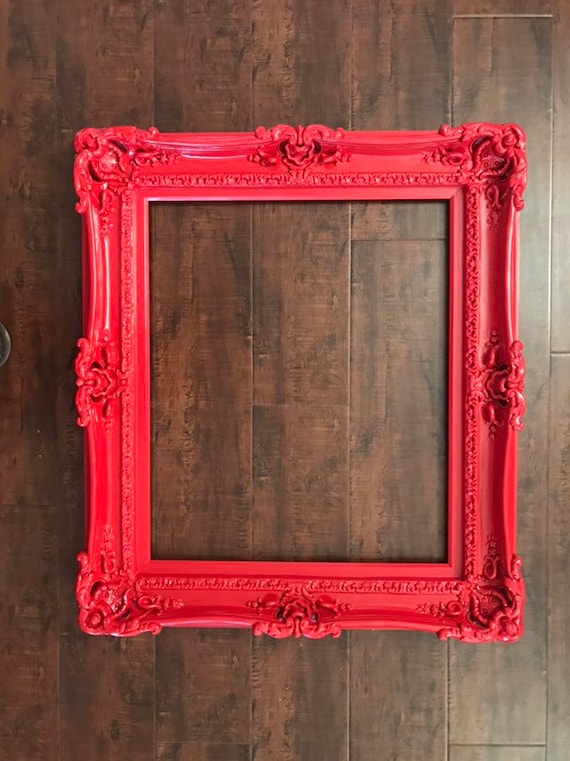Red Picture Frames at