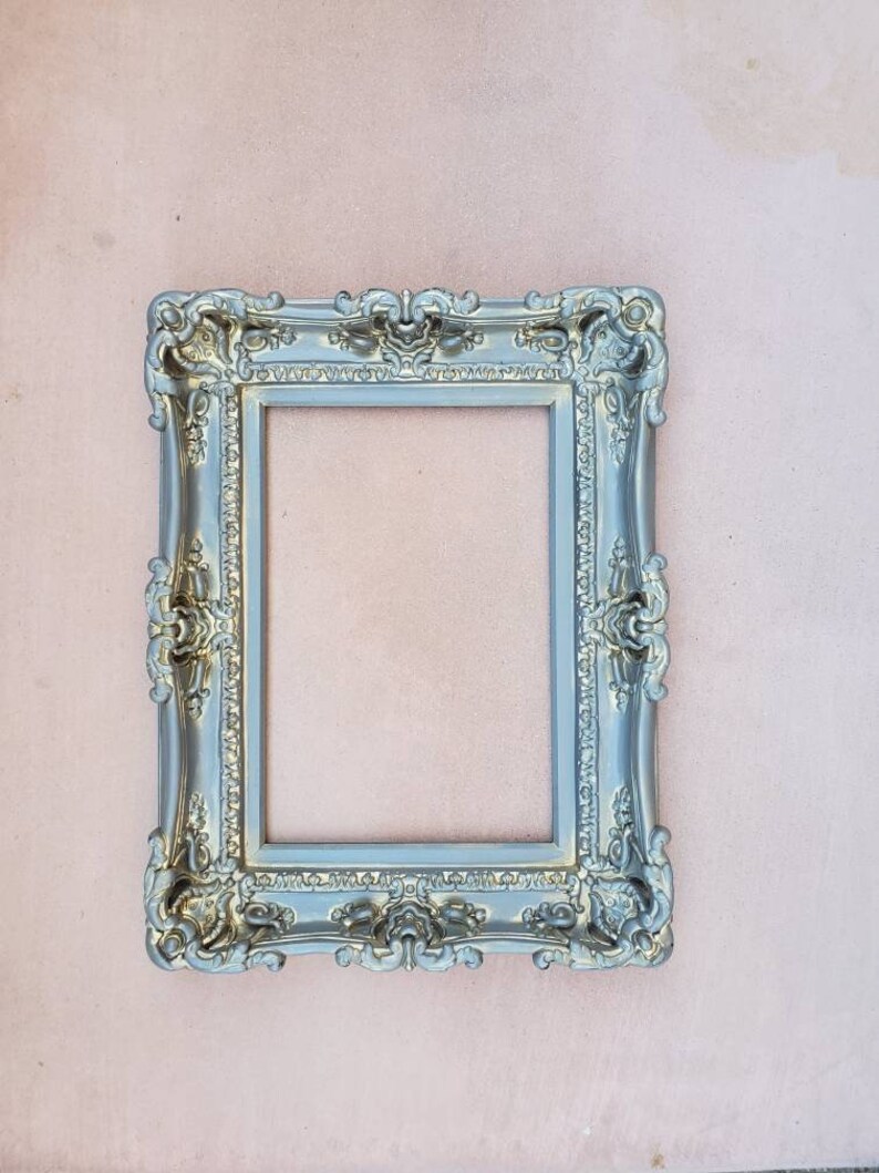 12x16 Vintage Gray Shabby Chic Frames Baroque Frame For Etsy