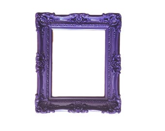 16x20 Handmade Baroque Picture Frame, Antique Green with Gold