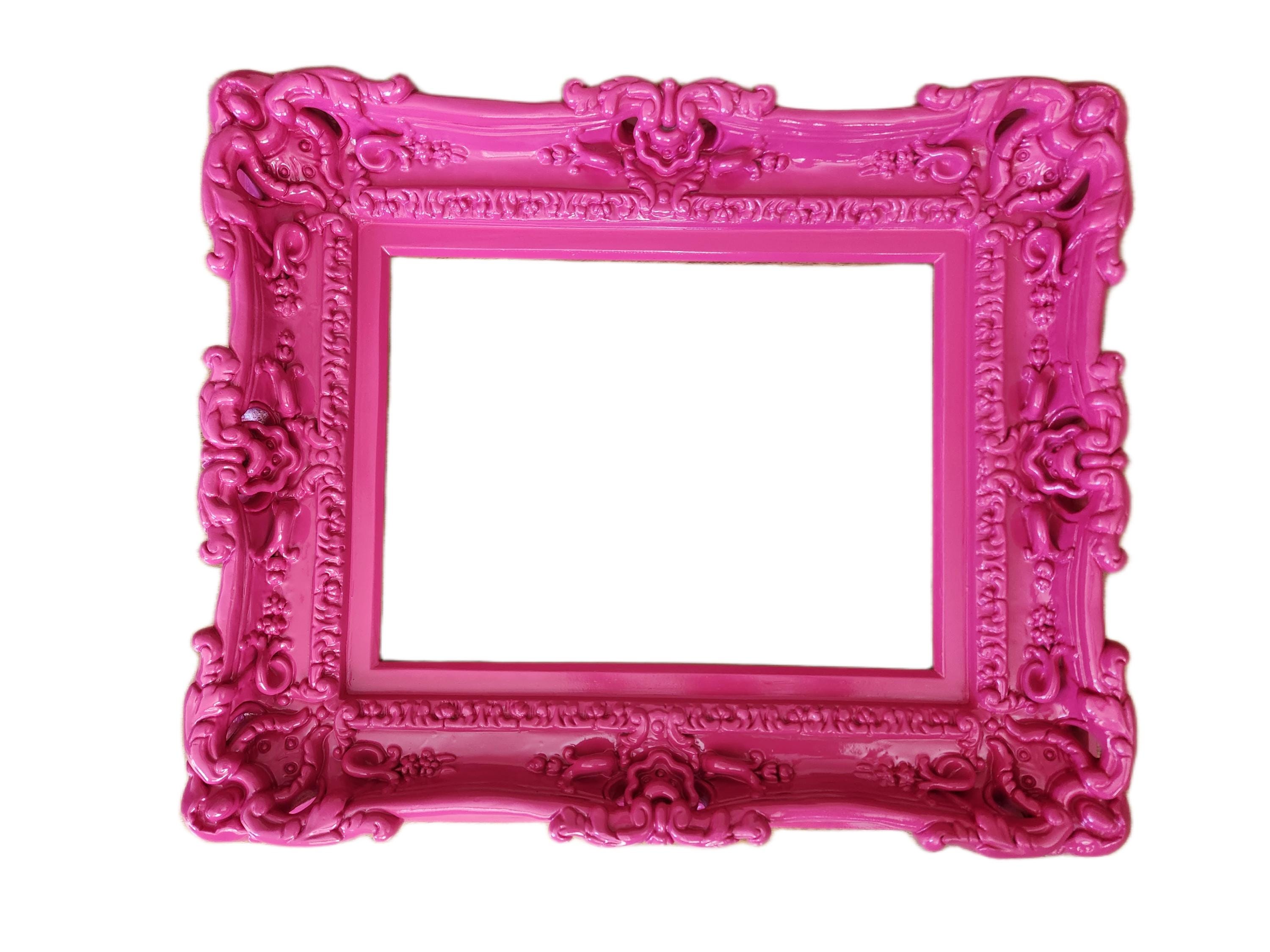 Handmade Hot Pink Baroque Picture Frame: 11x14 Wall Decor - Etsy