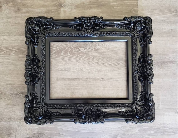 12x16 Black Frame, Wall Ornate Frame for Canvas or Art Paint