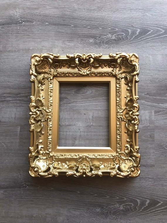 8x10 Gold Frame Baroque Style Picture Art Frames Wall 8x10 Gold Frame Baroque Style Picture