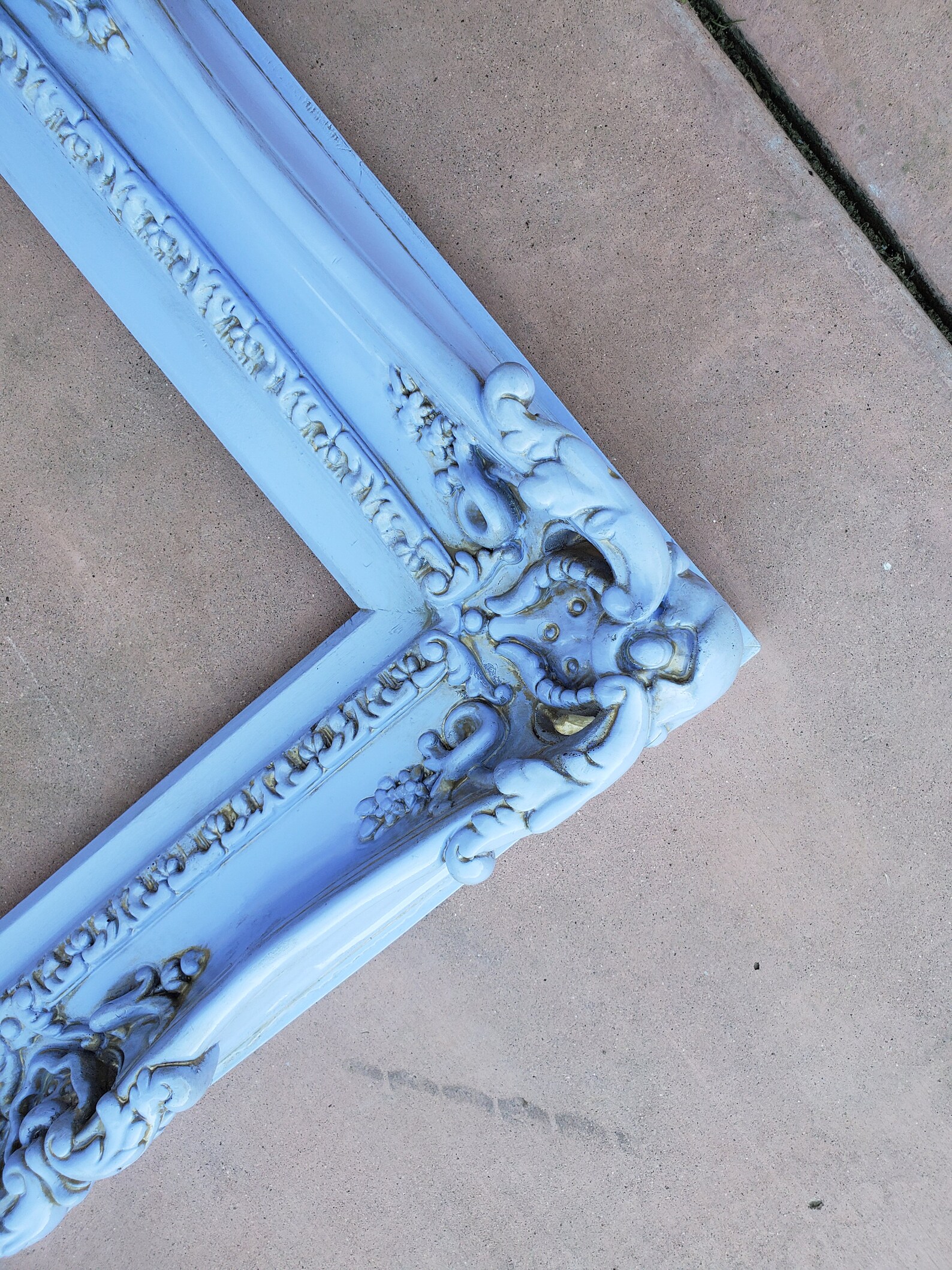 20x24 Baby Blue Picture Frame Cottage Chic Frame for Art Etsy