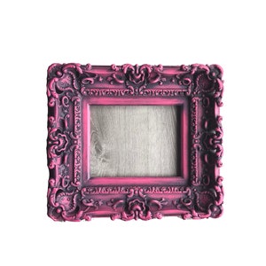 Vintage Berry Pink Ornate Frame: 8.5x11 Baroque Photo Frame