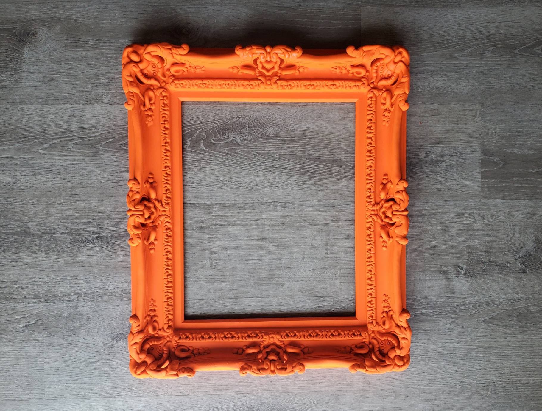 16x20 Shabby Chic / Farmhouse Orange Picture Frame - UV Acrylic, Foam Board  Backing, & Hanging Hardware 16 x 20 - Yahoo Shopping