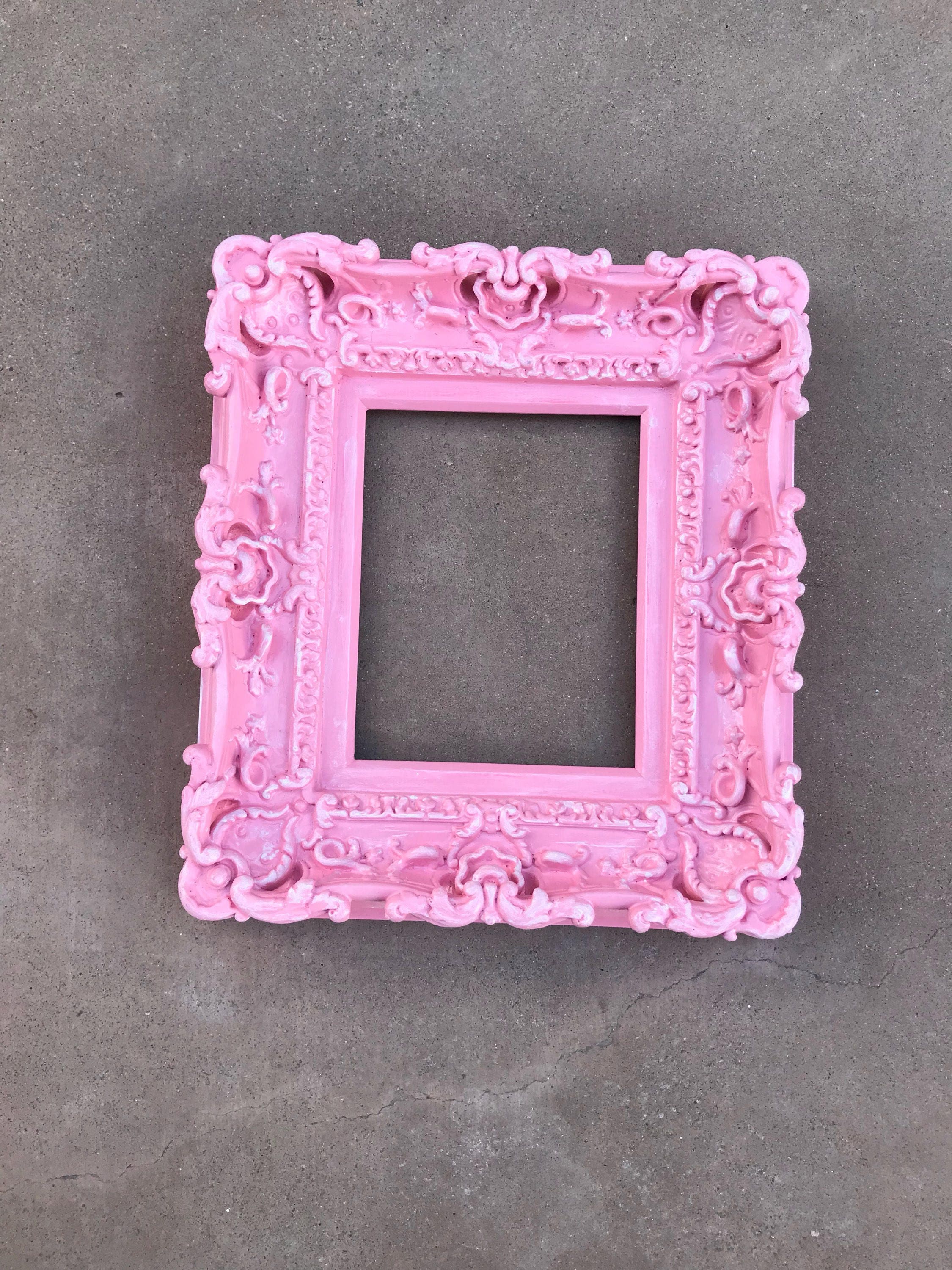 Pink - Fabric Embellished Handmade Photo Frame (8 x 6 in) 10