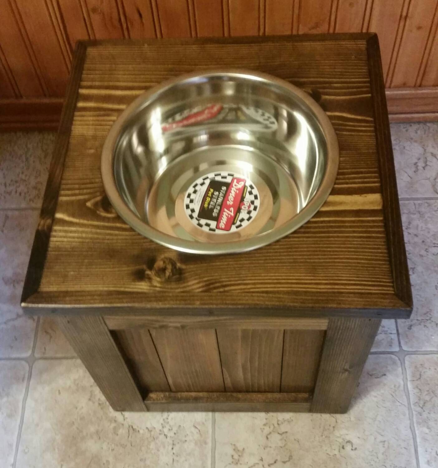Raised Dog Feeder With Storage 1 Bowl Feeder Pet Feeder Dog Etsy