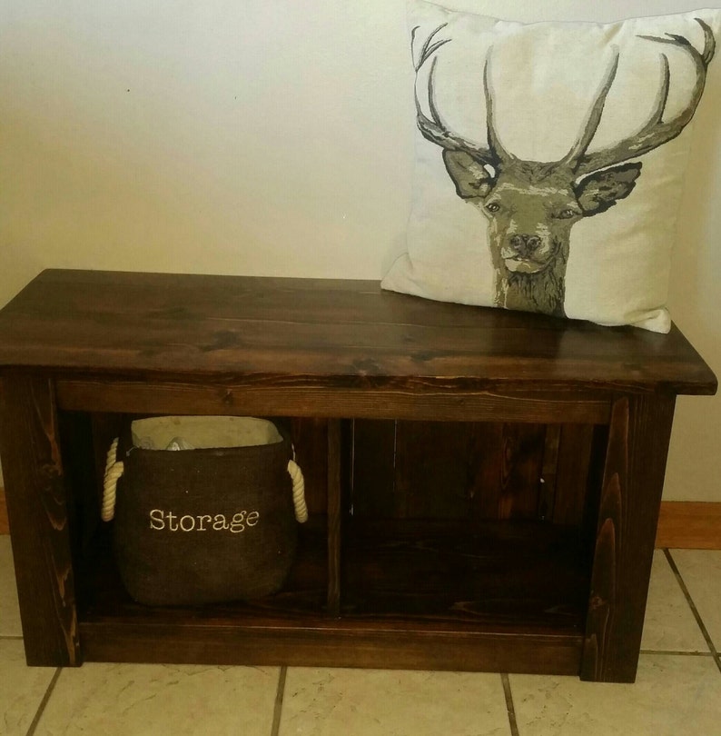 Entryway Bench With Cubby Holes Entryway Bench With Storage Etsy