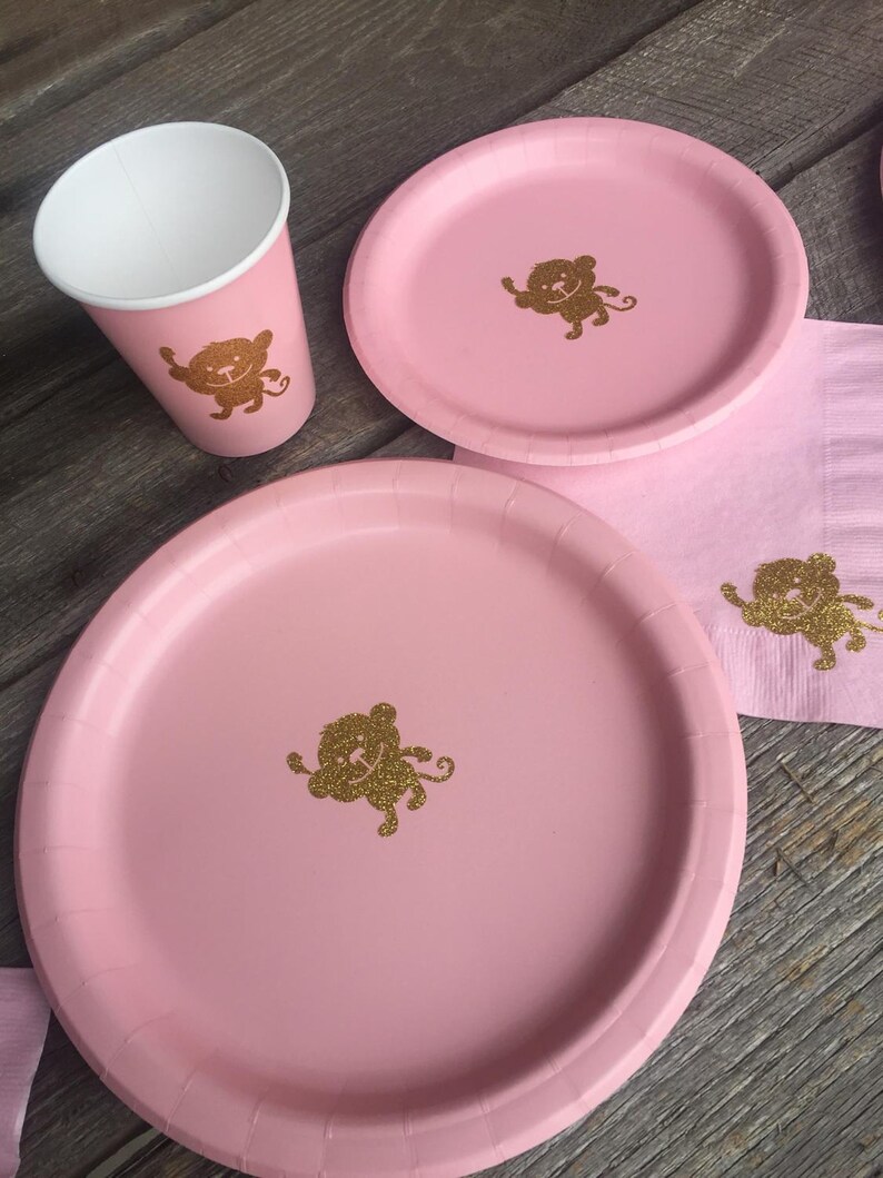 Baby Zoo Animal Party Cups Plates Napkins Jungle Baby Etsy