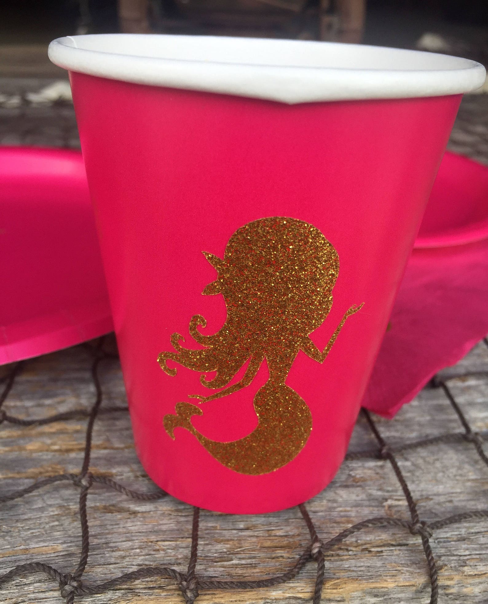 Mermaid Party Mermaid Cups Plates and Napkins Under the Etsy