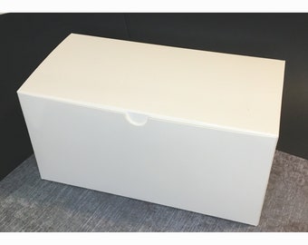 White Gloss Cookie/Loaf Cake Box - 9x4.5x4.5"