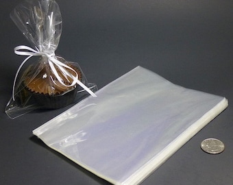 Clear Polypropylene 'Cellophane' Favor Treat Candy Bags 5 x 7"