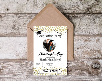 Graduation Party Invitation Editable | Graduation Party | Instant Download | Invite for Party | Fully editable by you