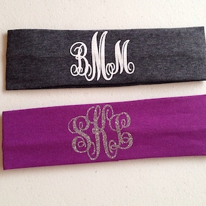 Monogram Headbands- 2 inch, headbands, monogram~