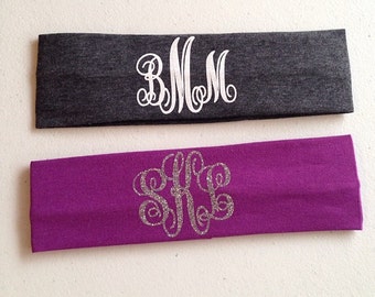 Monogram Headbands- 2 inch, headbands, monogram~