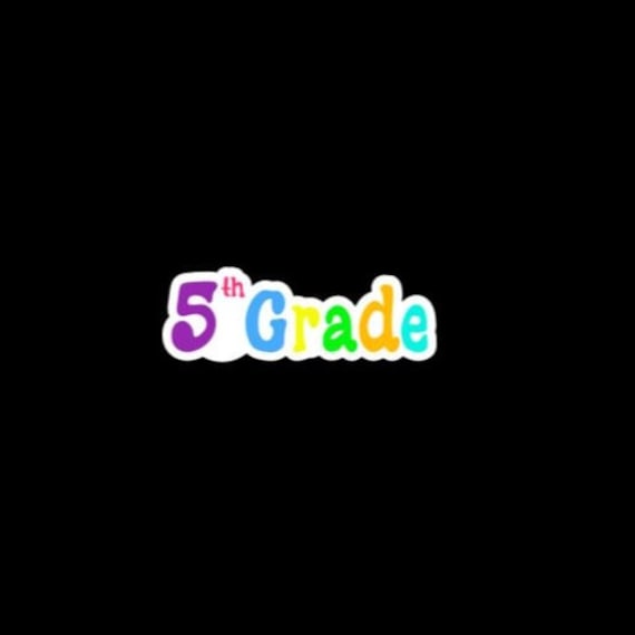 Grade Stickers, Grade Level Stickers, Teacher Labels, Staff Stickers, Welcome to 5th Grade