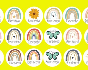 Reward Stickers | Teacher Sticker| Sticker |Spanish Reward Stickers