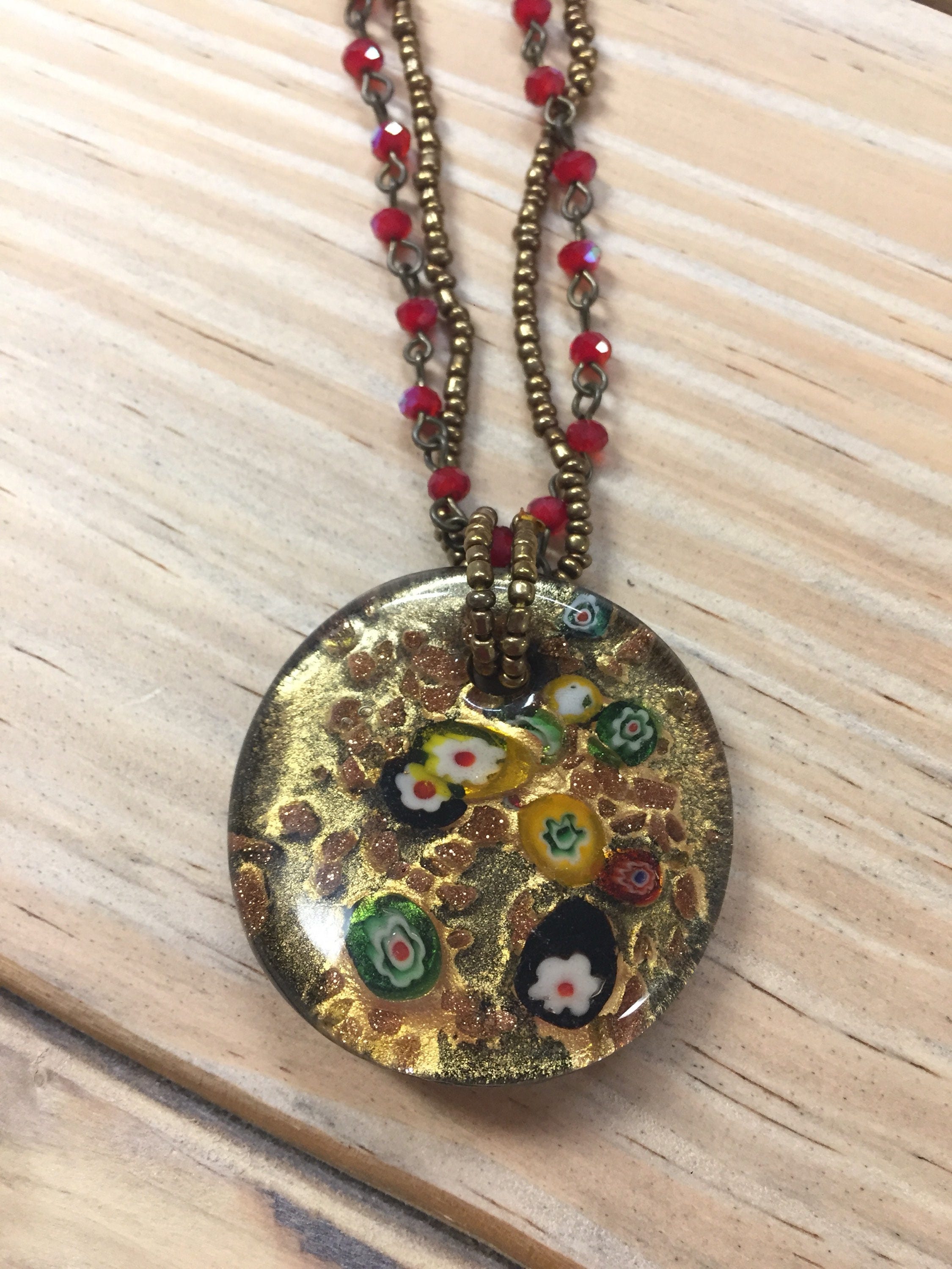 Blown Glass Necklace