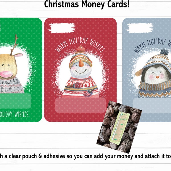 Christmas Money Card, Santa, Christmas Gift, Teacher Money Card, Money Card, Tooth Fairy  Money Holder, Teacher Gift, Birthday MoneyCard