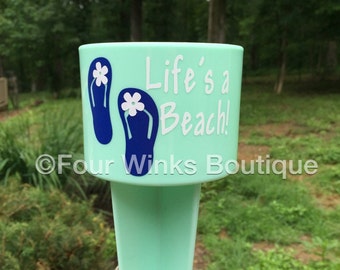 Life's a Beach!" ~Flip Flop~Beach Spiker ~ Cup Holder~