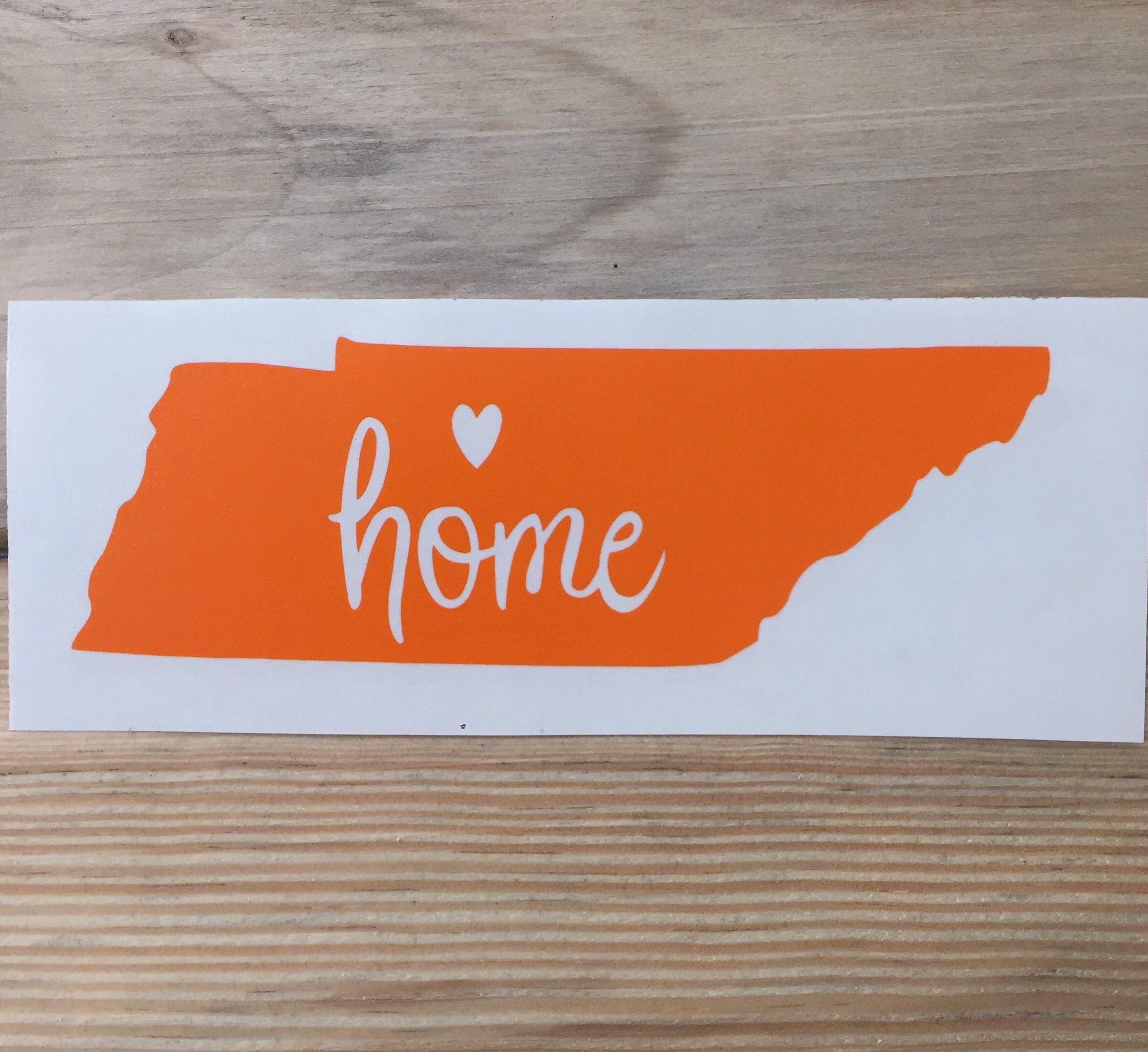 Tennessee Home State Decal Car Decal OUTDOOR vinyl listing