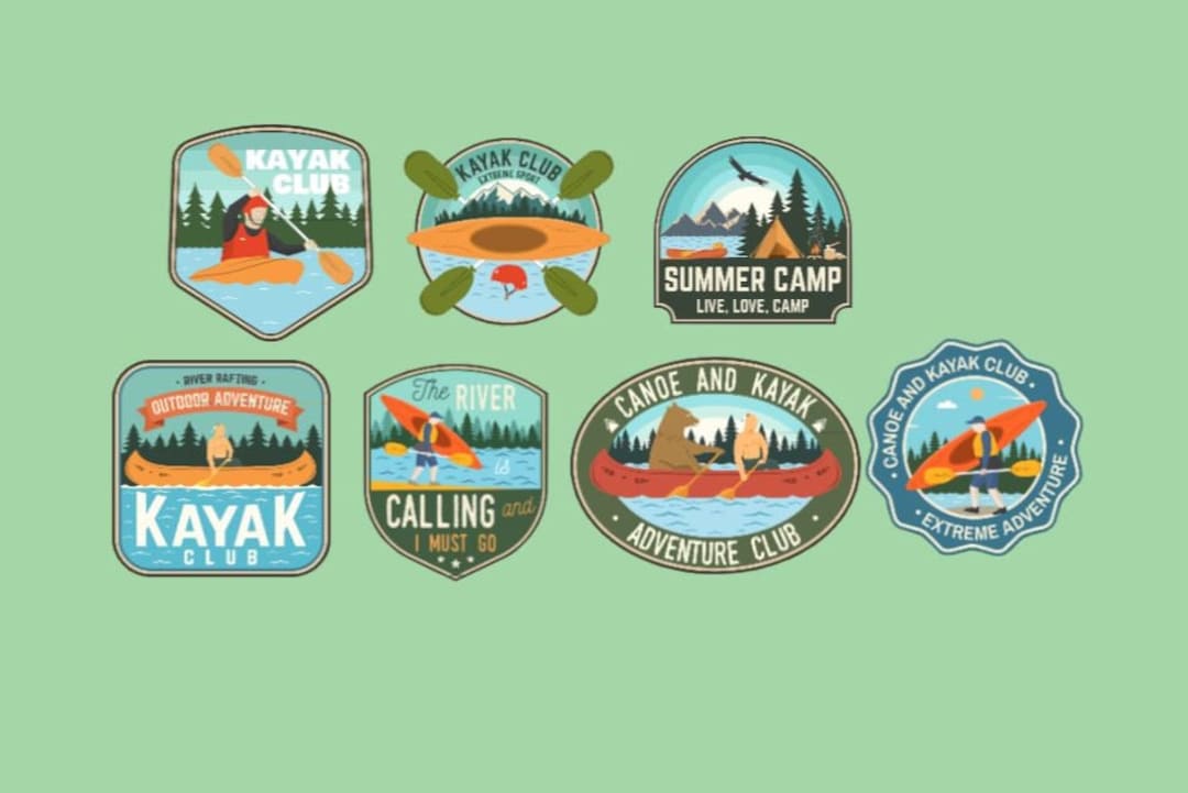 Outdoor Sticker Set Stickers Fishing Stickers Camping Stickers Hunting